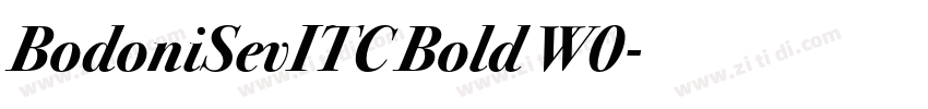 BodoniSevITC Bold W0字体转换